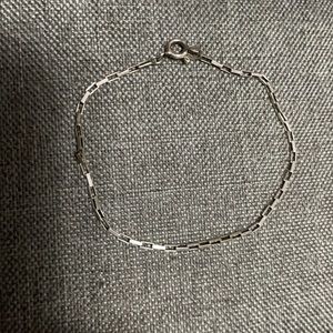 Thin 925 silver bracelet